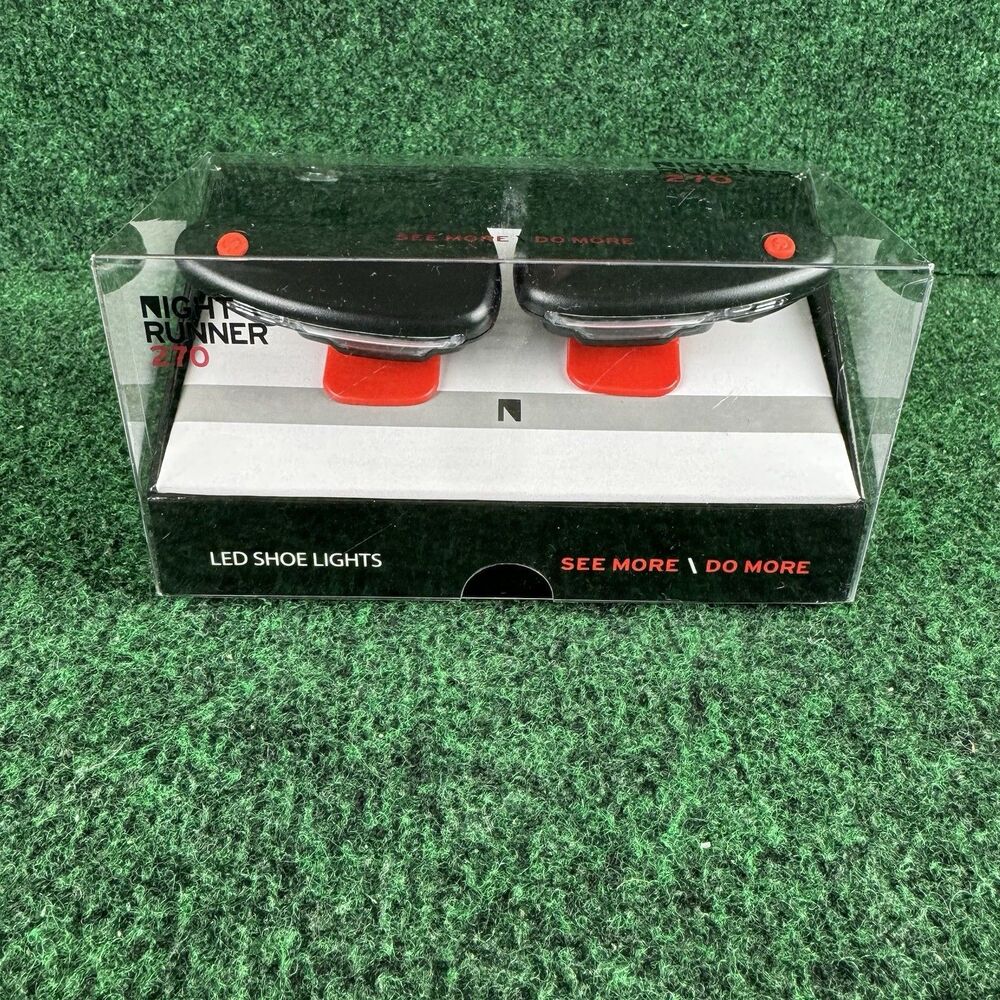 Original Night Runner 270 LED Shoe Lights Rechargeable Water Resistant - NEW